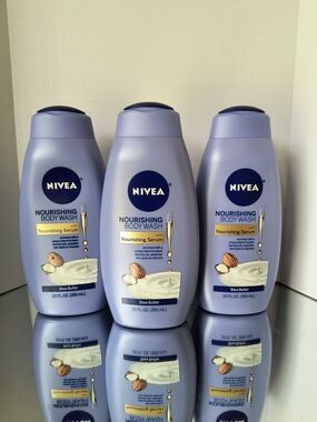 NIVEA Nourishing Body Wash with Shea Butter - 20 Oz Ea, Lot Of 3